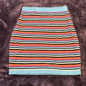 Striped mini skirt, extra small